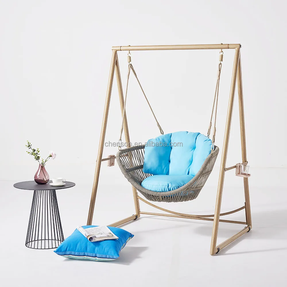 

Rope Weaving Garden Swing Chair Outdoor Hammock Swing Chair