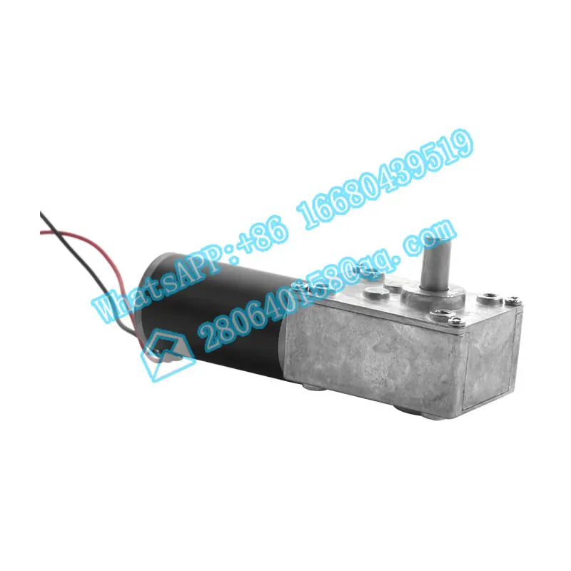 Factory wholesale small electric motors 24V dc worm gear  12v 24v High torque low speed   