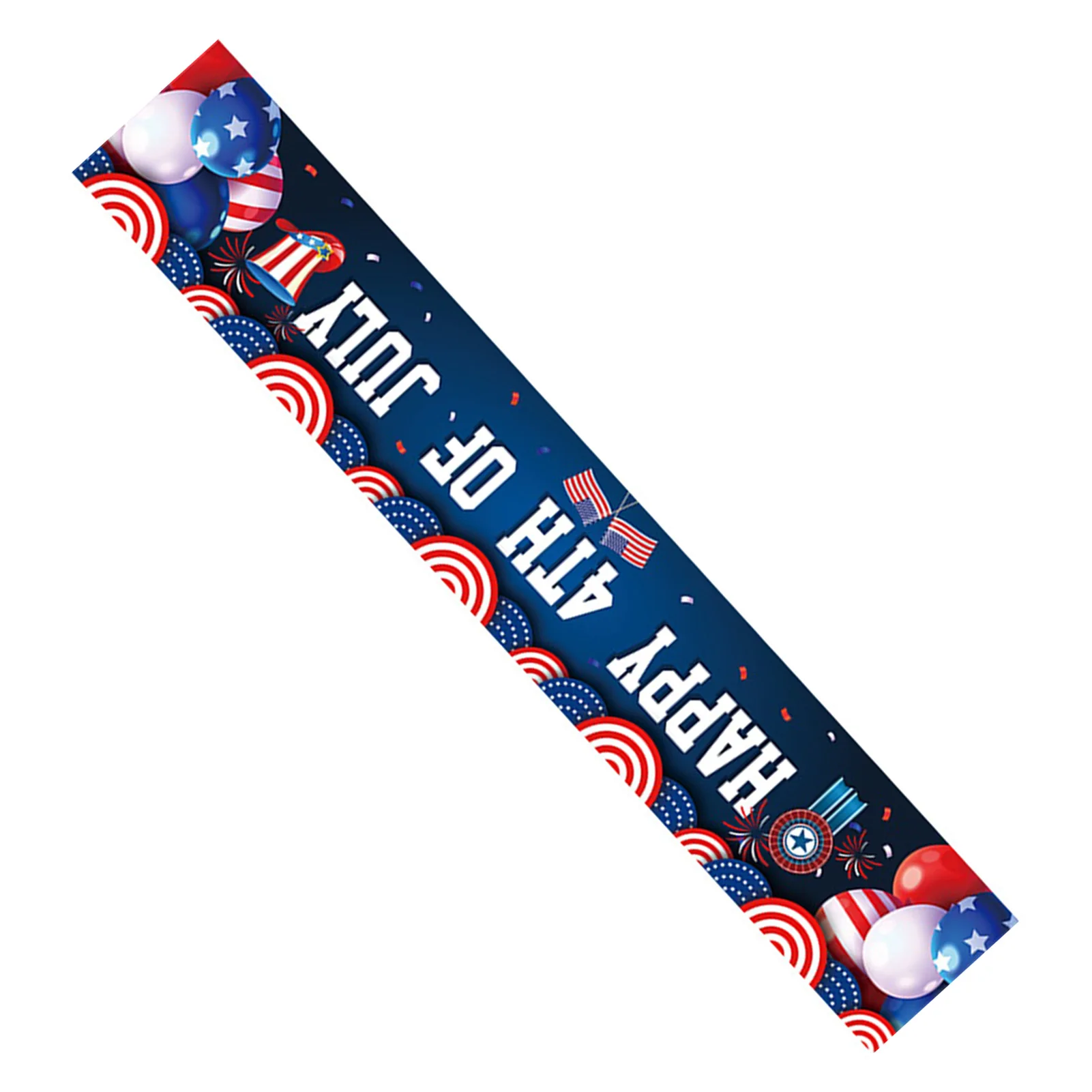 Bendera dekorasi 4th Juli bendera spanduk jahit ganda ringan bendera untuk Hari Veteran hari peringatan