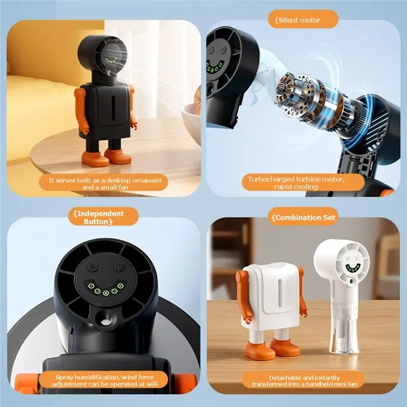 【ORNAMENT】Personal Cooling Mini Water Mist Fan Portable Handheld Atomize Fan Small Fan For Summer Outdoor Travel