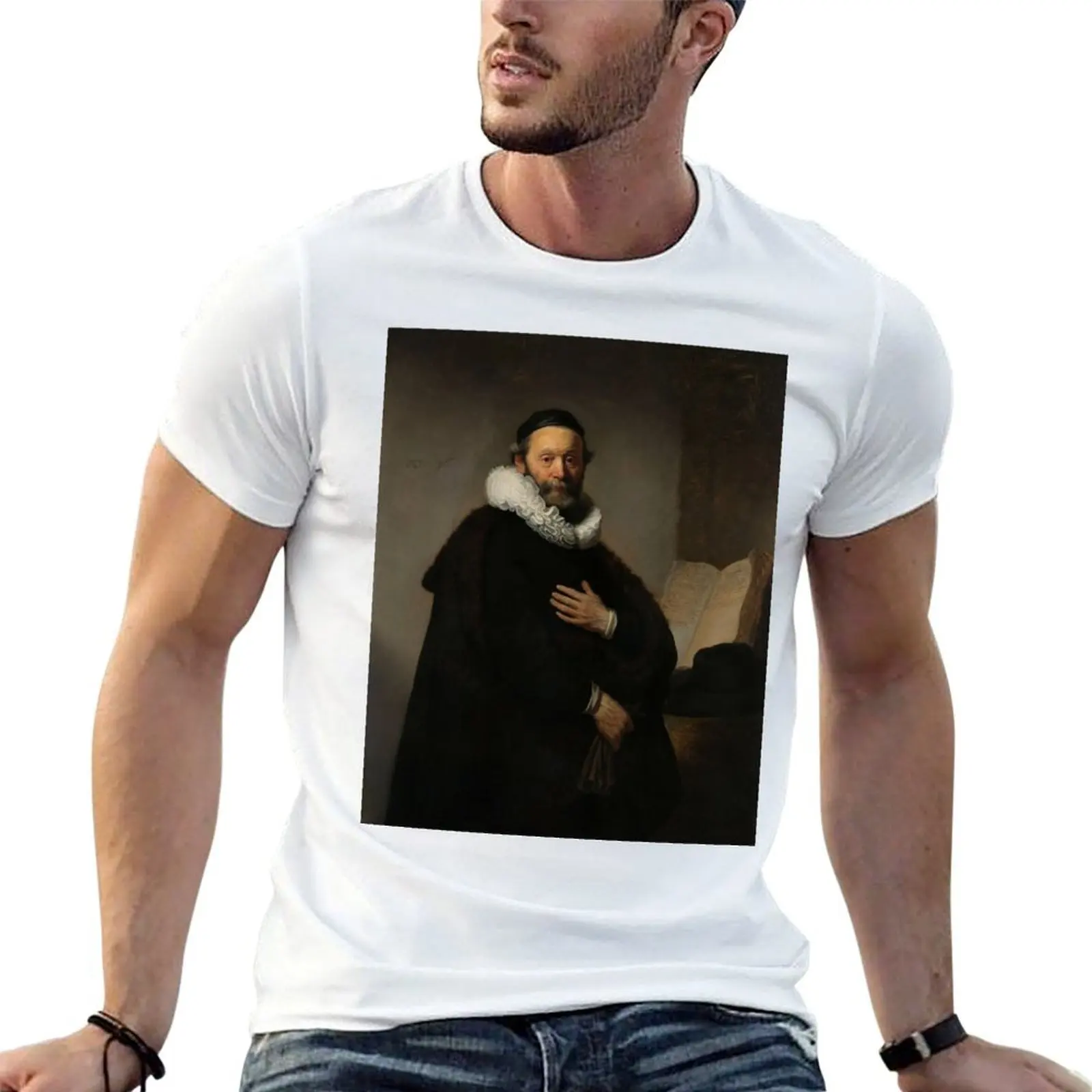 Johannes Wtenbogaert, Rembrandt van Rijn, 1633 T-Shirt luxury t-shirt tees men graphic t shirts