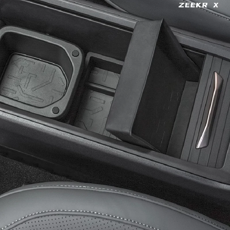 For ZEEKR X Center Console TPE Storage Box Interior Modified Water-proof Organizer Box