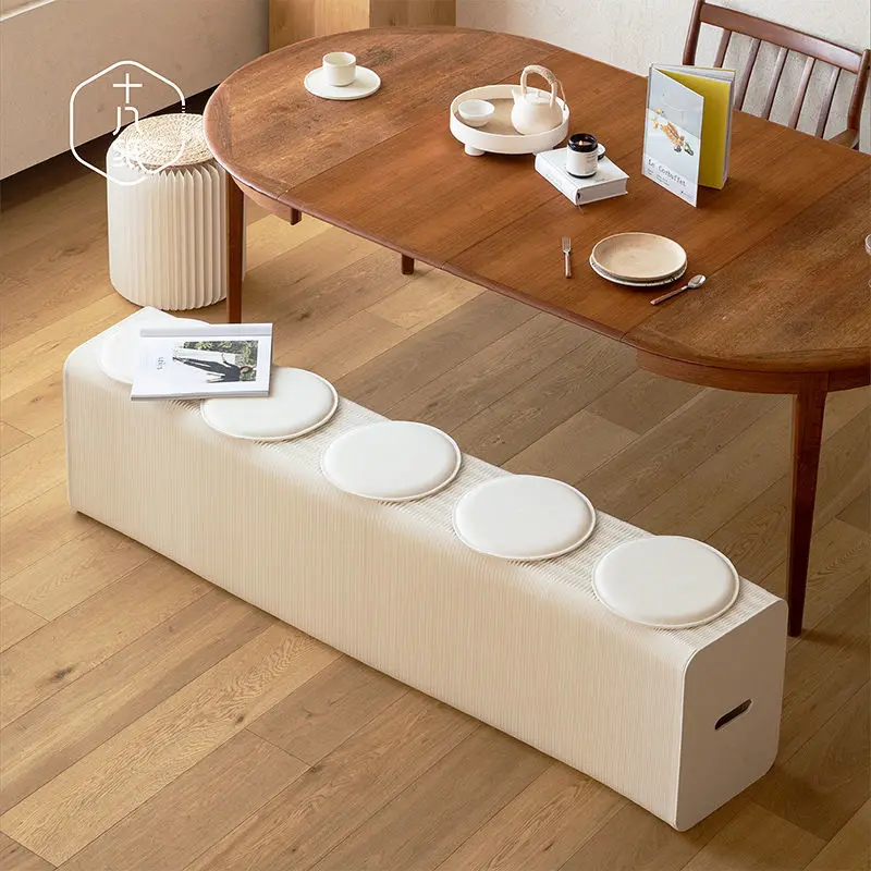Stool Retractable sofa stool Fashion paper stool Nordic small apartment furniture Low bench Creative space saving