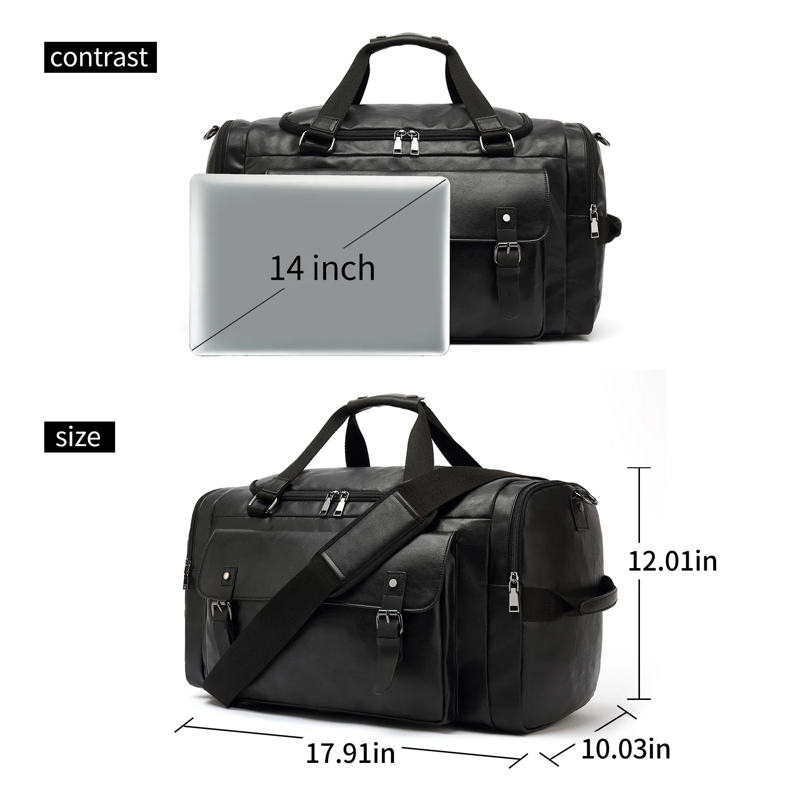 Fitness Travel Tote Unisex Fashionable Travel Bags Men Simple Sports Men's Shoulder Bag Weekend Overnight Package