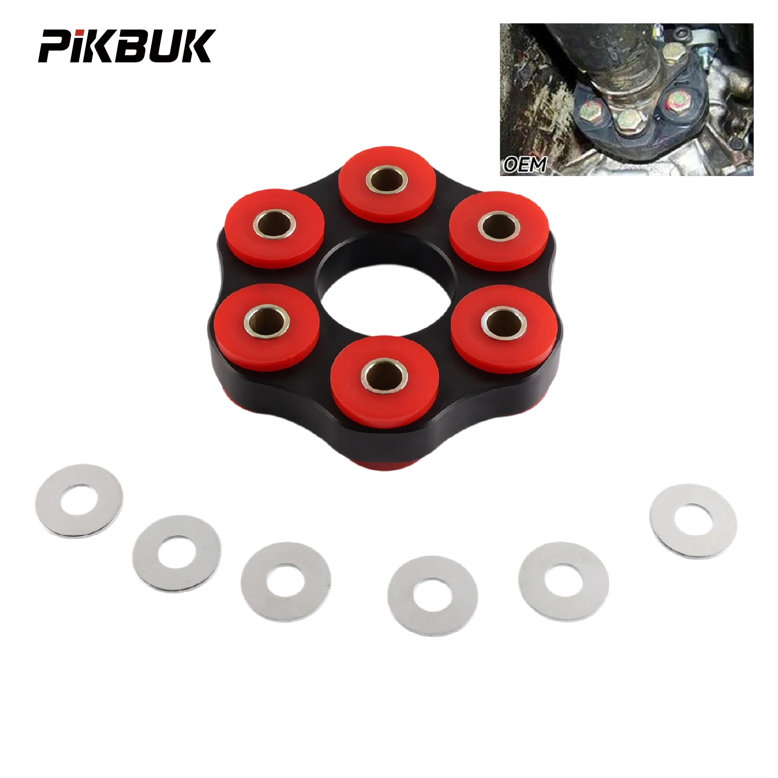 PIKBUK Polyurethane Flex Disc Drive Shaft Fits For BMW E28 E30 E34 E36 E46 E82 E90 E91 M3 Z3 Flex Disc 26117511454 LK=96mm/12mm