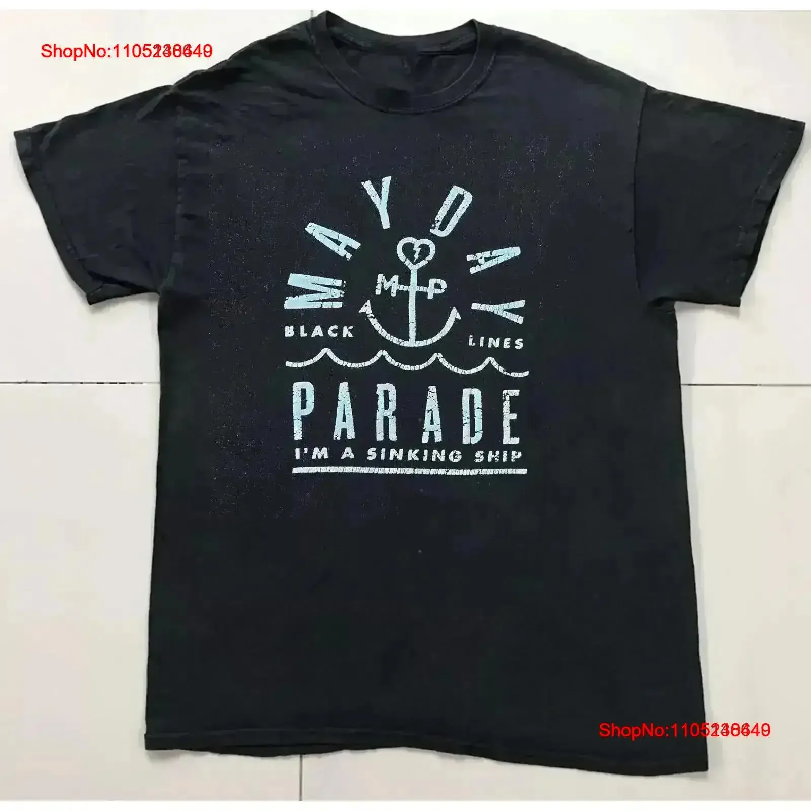 

New MAYDAY PARADE Black Lines For Fans S 5XL T Shirt DN418 vintage Washed Casual Slightly Versatile graphic Stylish vintage