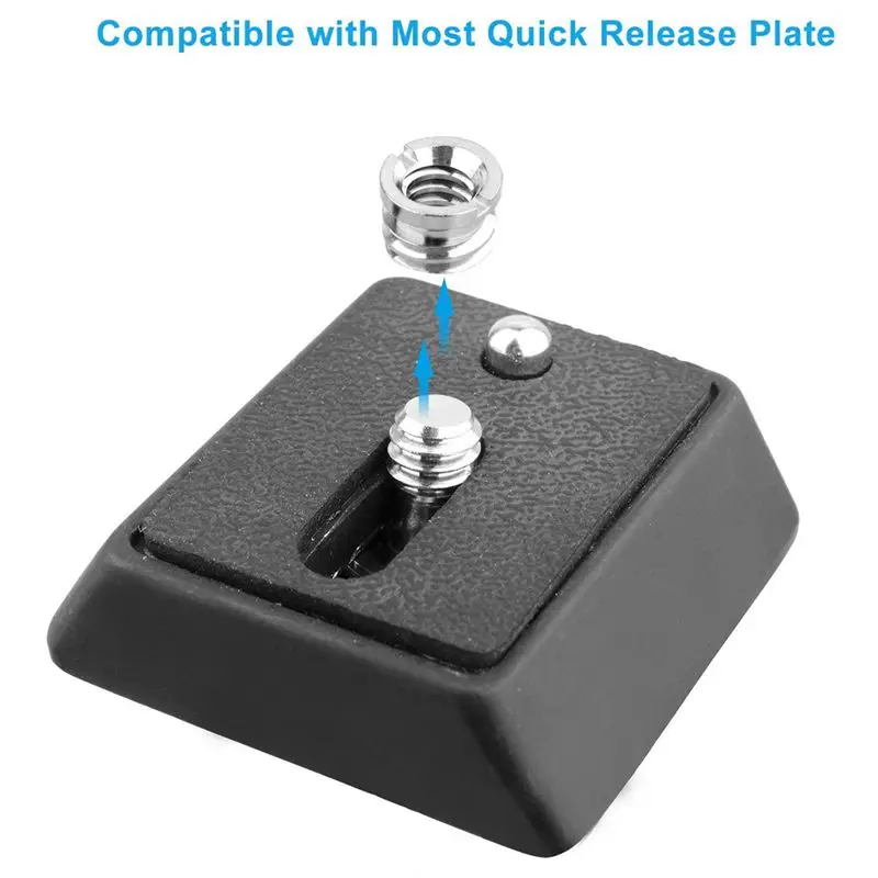 Convertisseur de douille pour appareil photo reflex numérique, vis de conversion, adaptateur standard, trépied, monopode, Ba, caméscope, 1/4 \