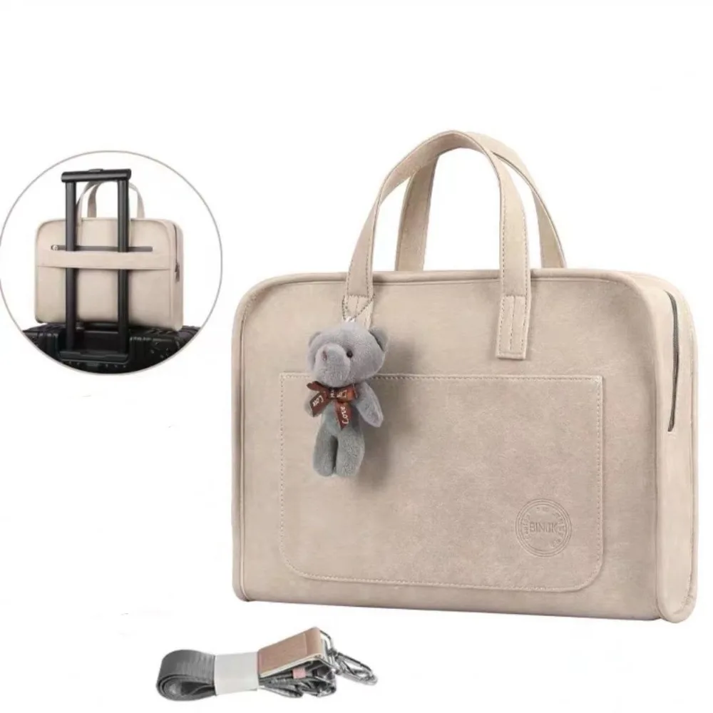 

13-14/15-16-дюймовый чехол для ноутбука, портфель, противоударный защитный чехол для планшета с подвеской в виде медведя, дышащая сумка для планшета