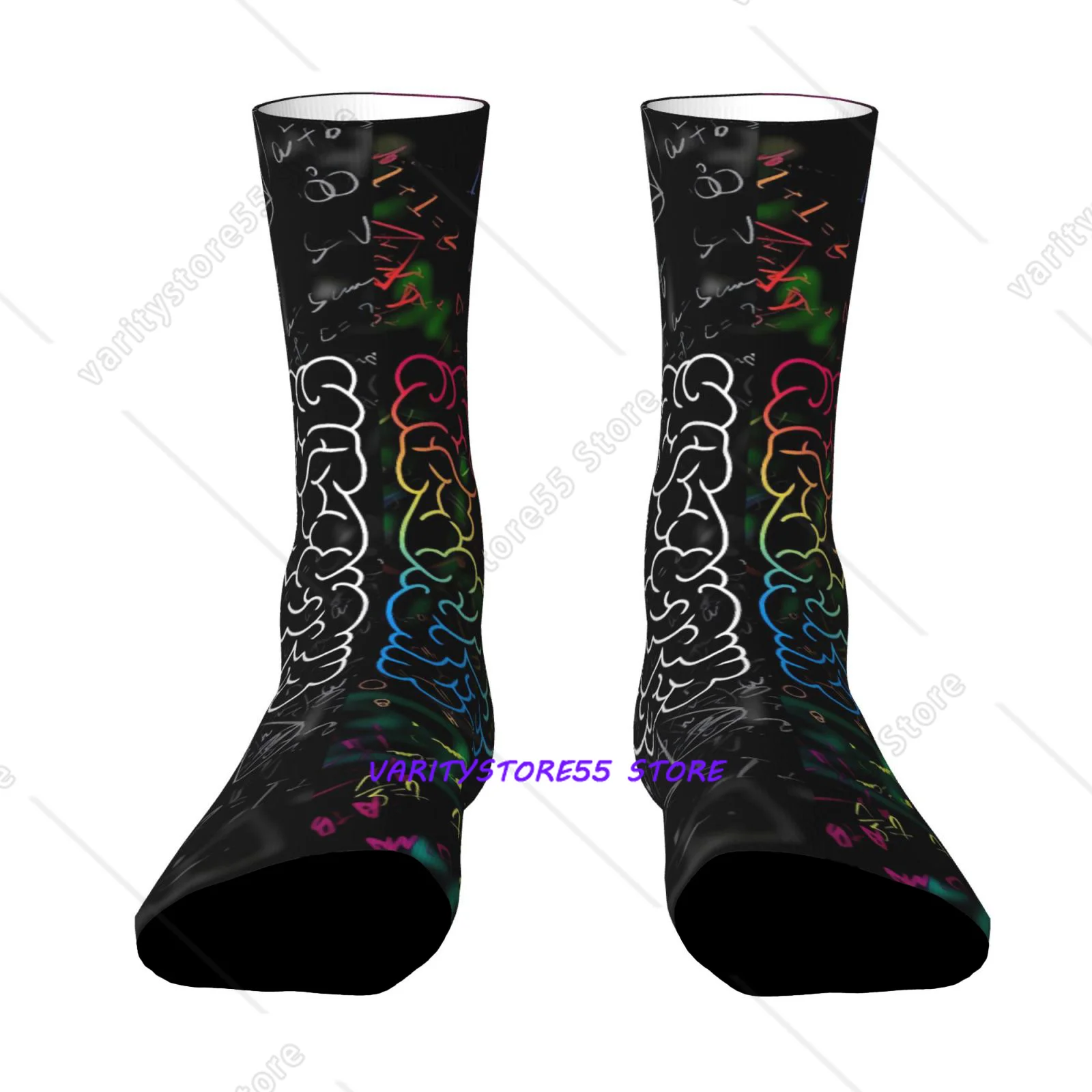 Unisex Outdoor Socks Creative Letter Pattern Machine Washable, Suitable for Outdoor Enthusiasts Comfortable And Breathable