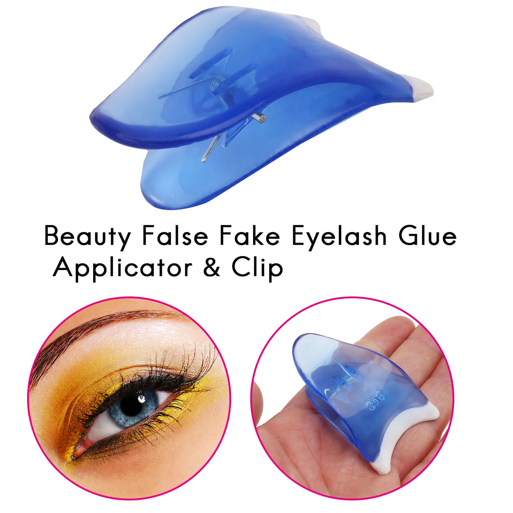 Applicateur et clip de colle pour faux cils, beauté