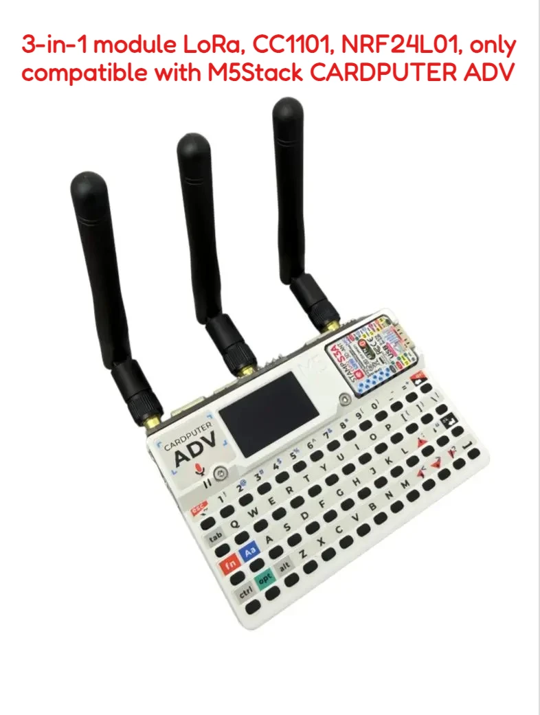 3-in-1 module LoRa（850-931MHz）, CC1101, NRF24L01, only compatible with M5Stack CARDPUTER ADV