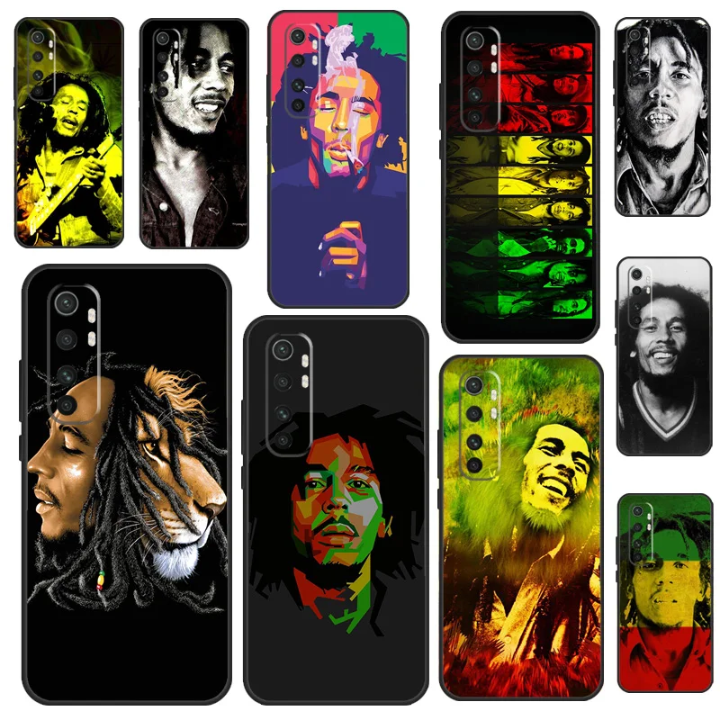 Bob Marley Singer Case For Xiaomi 13 12 Lite 11T 12T Pro 12X Cover For POCO F5 X3 X5 Pro X4 F4 GT F3 M5s C40