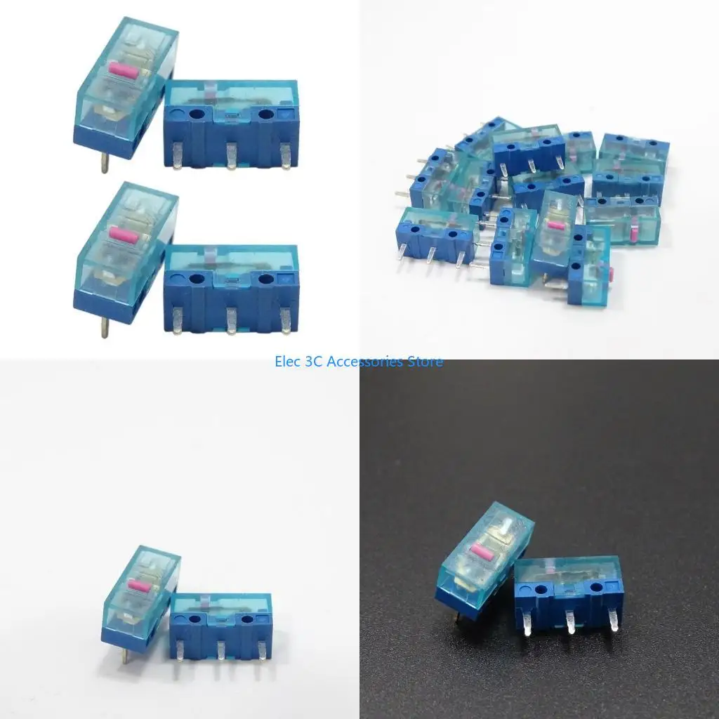 Y51A Pink Dot Mouse Microswitch Button 80M Life Mouse Button Switches 0.74N for HUANO