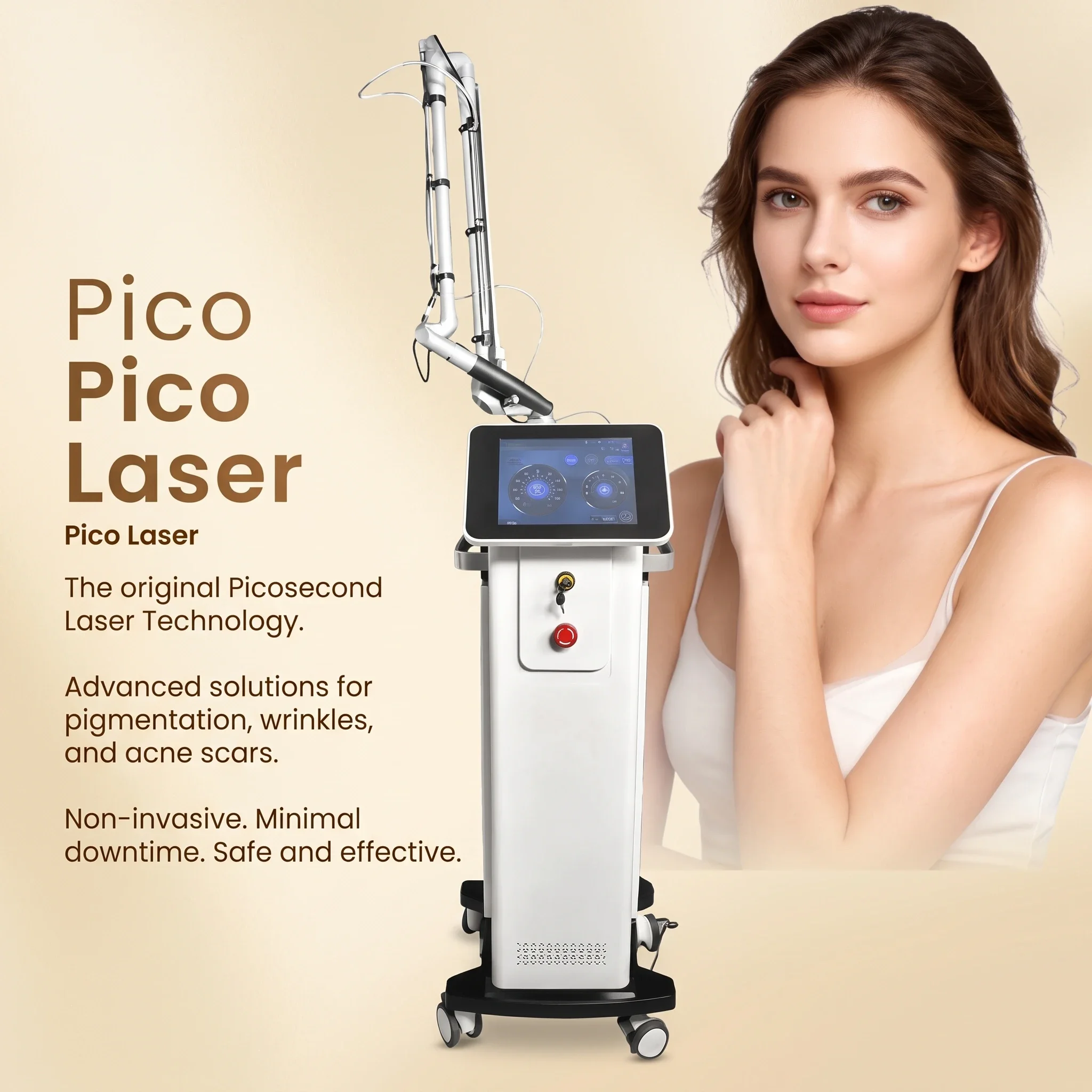 Hot Selling Professional Q-Switched Nd Yag PicoLaser Picosecond Tattoo Removal Laser Equipment Pigment Machine