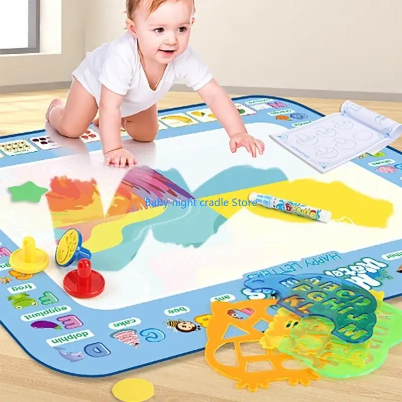 J2FF Doodling Mat reutilizable Mat pintura agua Toy para jardín infantes