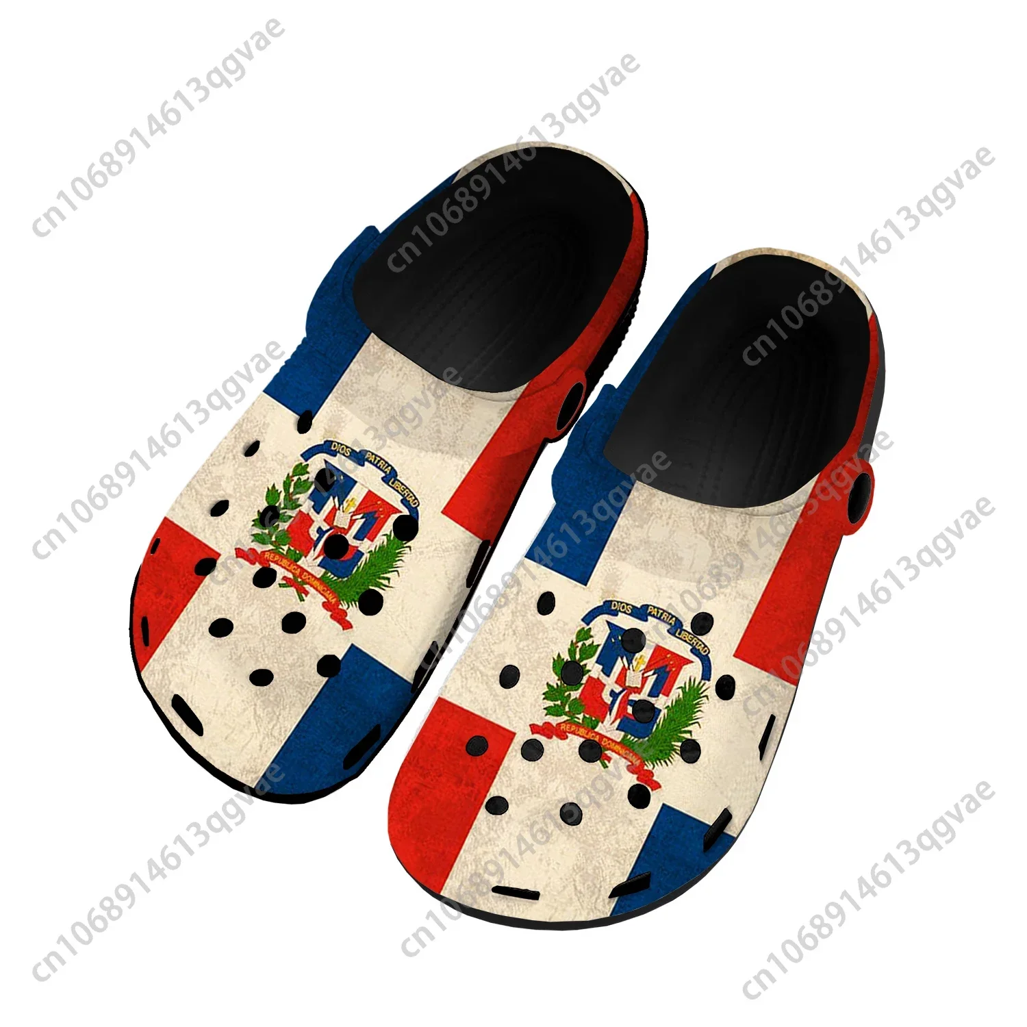 Dominican Republic Flag Home Clogs Custom Water Shoes Mens Womens Teenager Shoe Garden Clog Breathable Beach Hole Slippers