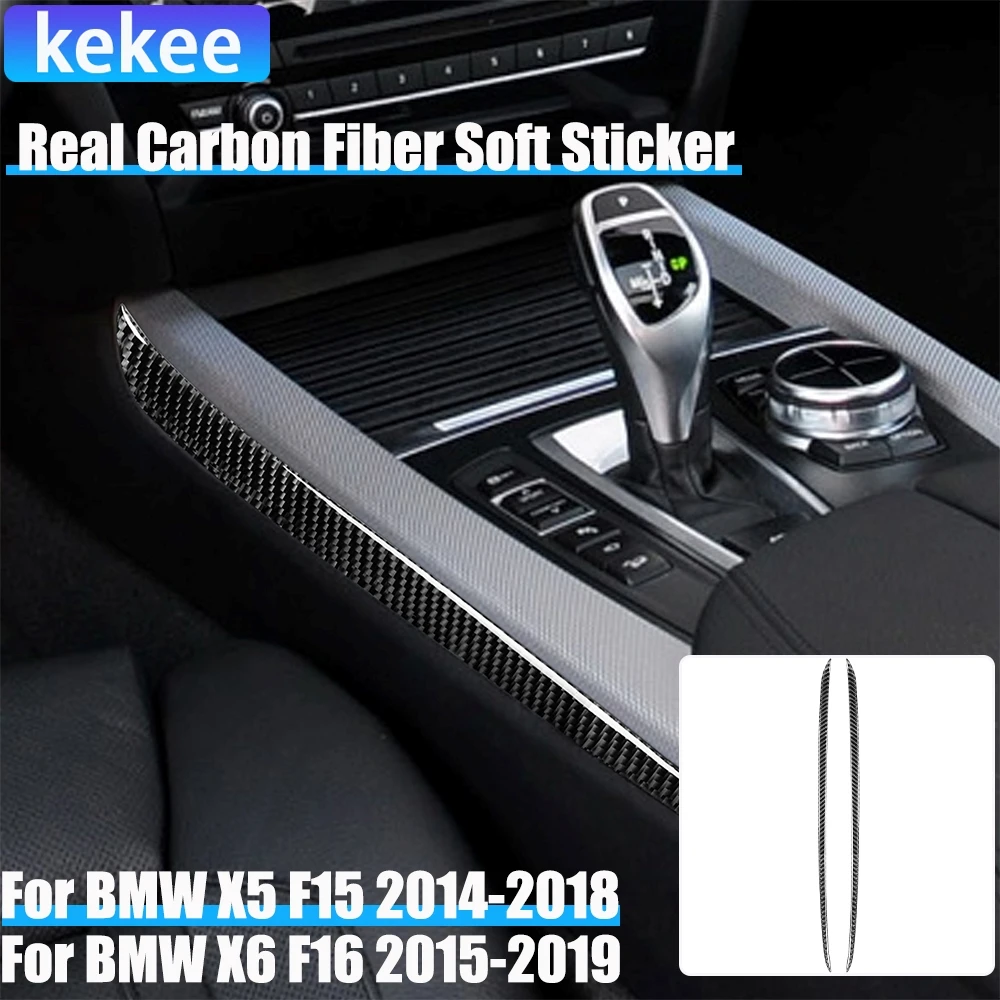 

Настоящее углеродное волокно, автомобильные аксессуары, боковая декоративная накладка, мягкая наклейка для BMW X5 F15 2014-2018 X6 F16 2015-2019