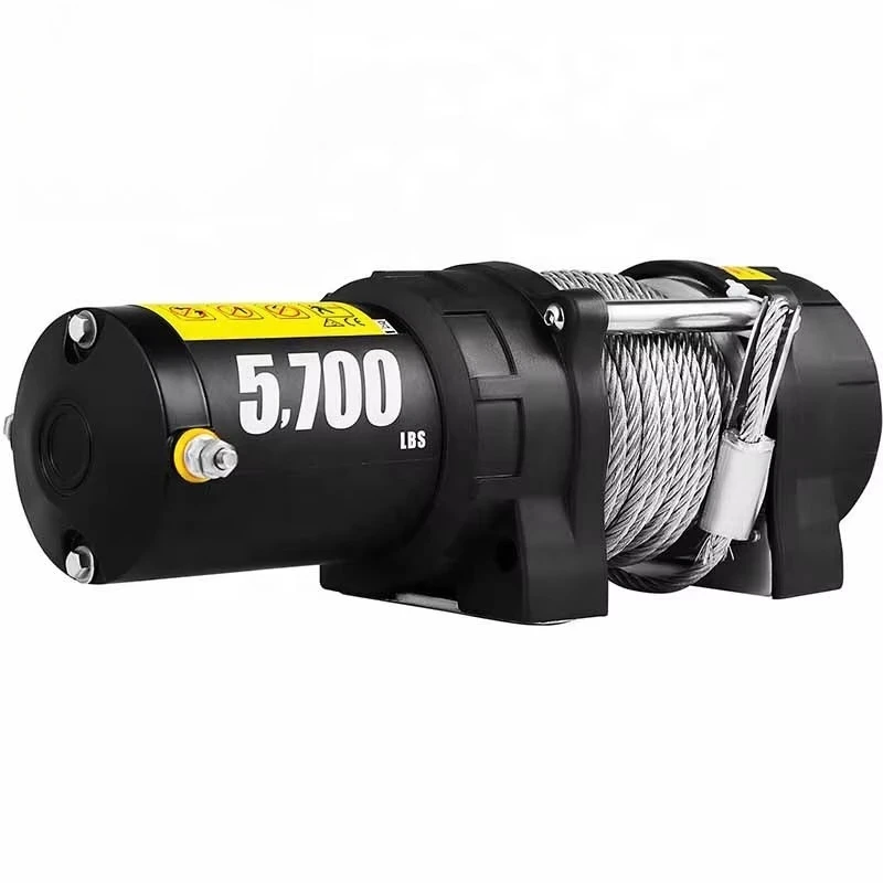 Electric Winch Truck Winch 12V 5700 LBS Steel Cable for ATV/UTV Off Road Mining Wire Rope Winch