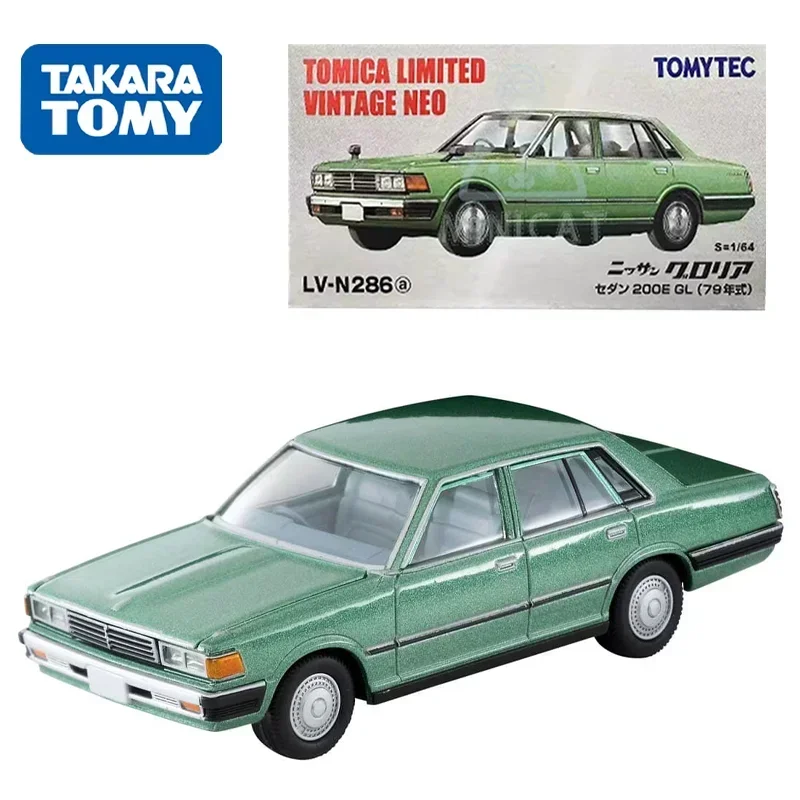 TAKARA TOMY TOMYTEC Tomica 1/64 TLV-N286a Nissan Gloria Sedan 200E Alloy Toy Motor Diecast Metal Model Gifts