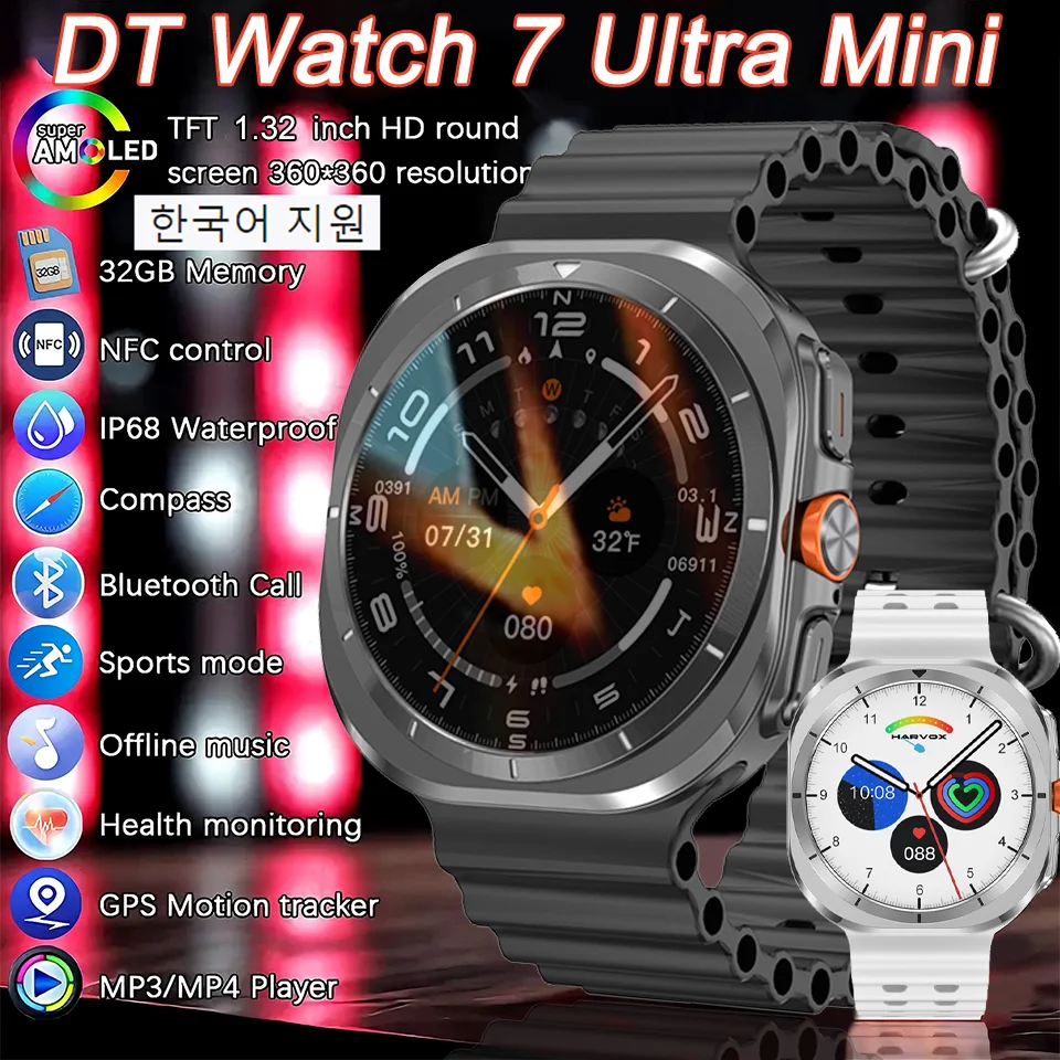 

Hot Sales DT Watch 7 Ultra 32GB Memory SmartWatch GPS trackr NFC Bluetooth Call TWS Outdoor Sport Smartwatch Men Women 2025 New