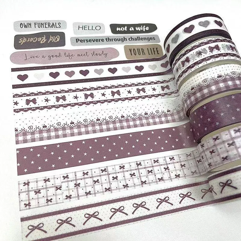 1,5 cm x 5 m Retro-Themen-Washi-Tape mit Blumen- und Karomuster für DIY-Scrapbooking, Journal, Handarbeiten, Geschenkdekoration. – Detail 5