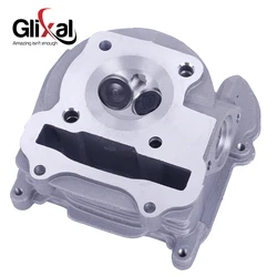 Glixal GY6 100cc Chinese Scooter Engine 50mm Big Bore Cylinder Head Assy for 4T 139QMB 139QMA ATV Moped (64mm valves)