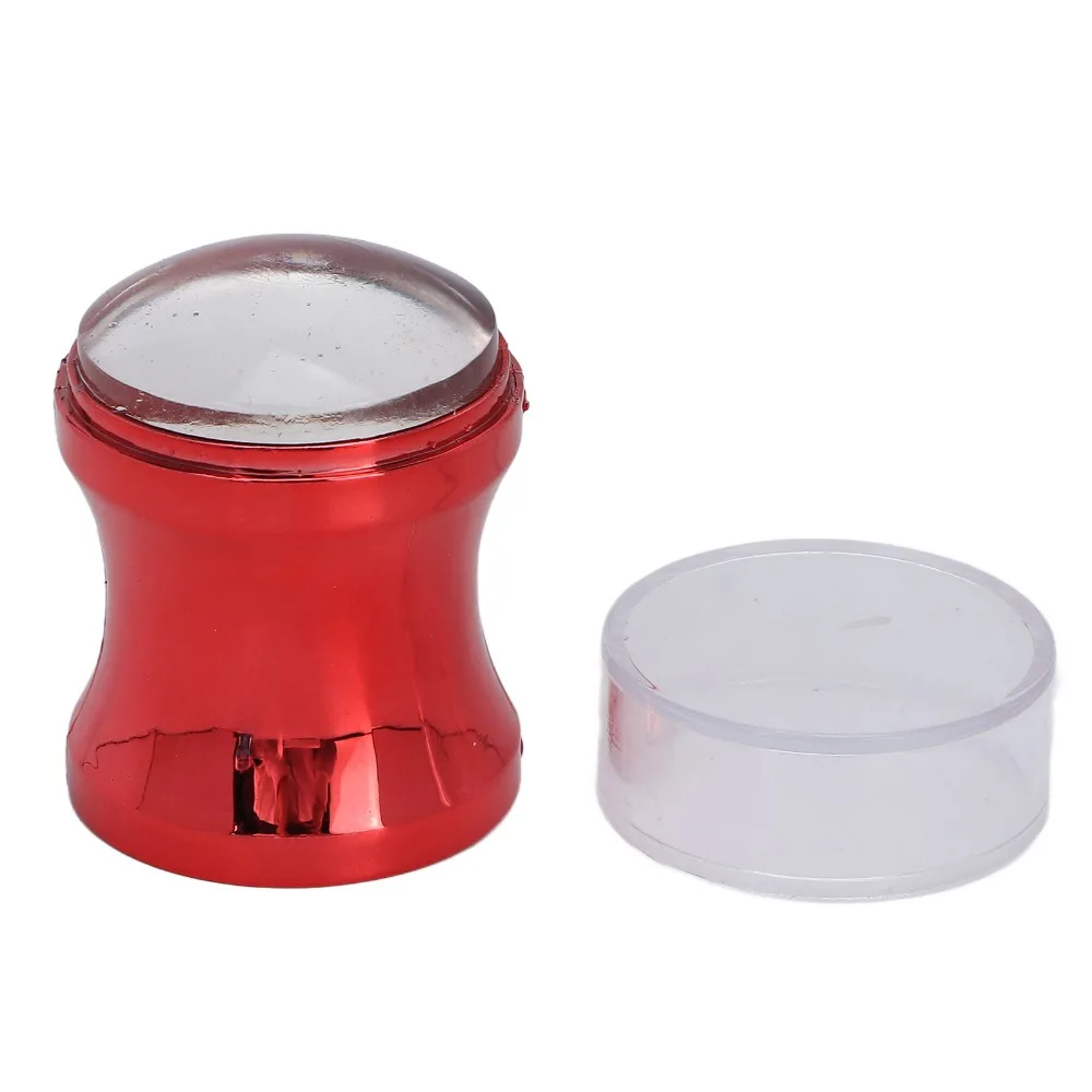6pcs Transparent Nail Art Stamper Silicone DIY Nail Decoration Manicure Stamper Professional Stamping 6 Colors