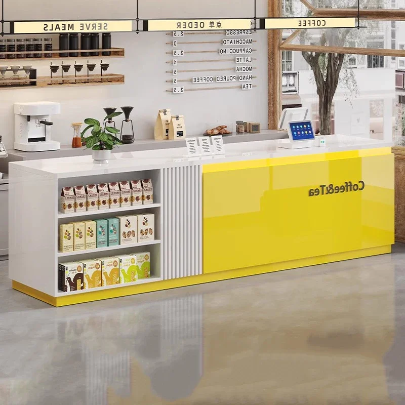 

For Simple Salon Reception Counter Luxury Style Modern Design Reception Desk Storage Vintage Aesthetic Mostrador Office Furnitur