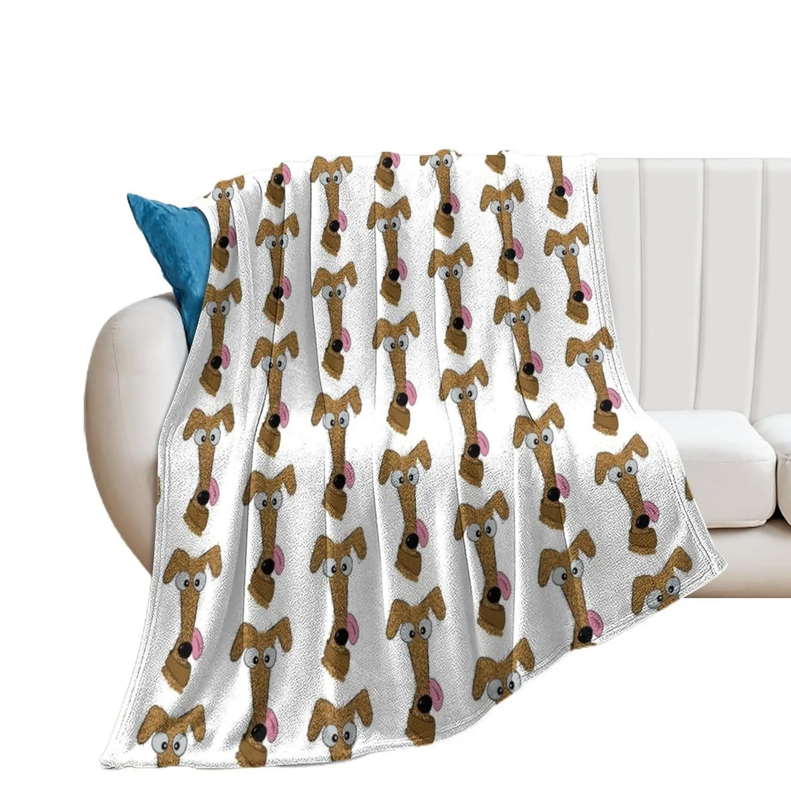 Curly Coated Fawn, Tan, Brown Lurcher Throw Blanket Kid'S Polar Thermals For Travel Blankets