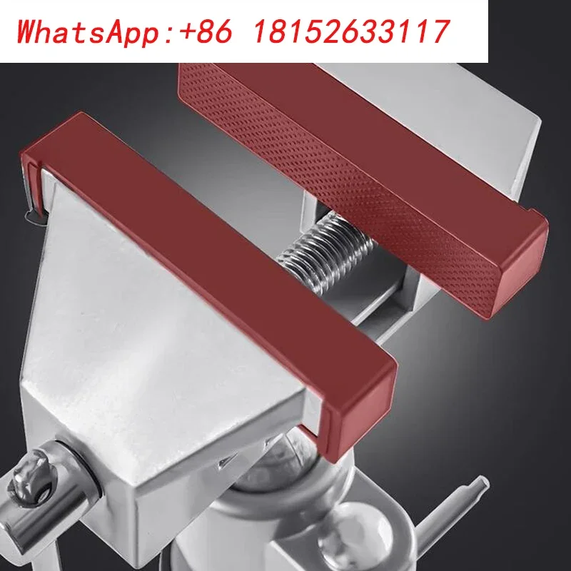 ملزمة بي بي ميني 360 ​ ​ درجة الدورية المشبك نوع مقاعد البدلاء ملزمة الجدول سبائك الألومنيوم المشبك المسطح 0-50 مللي متر مع الأكمام المطاطية مم