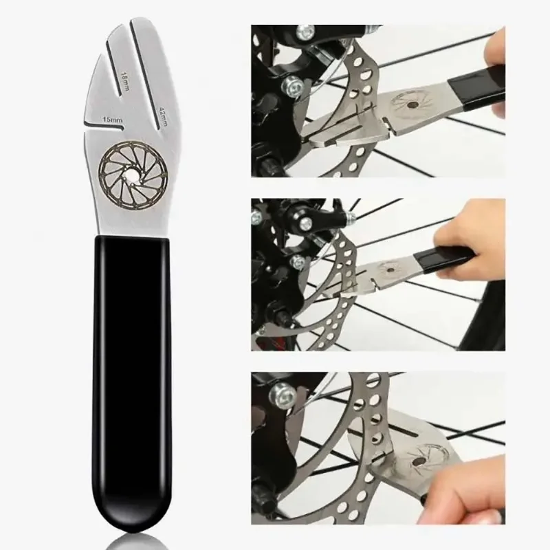 

Bicycle Disc Brake Rotor Alignment Tool Flattening Correction Wrench Stainless Steel Brake Repair Tool