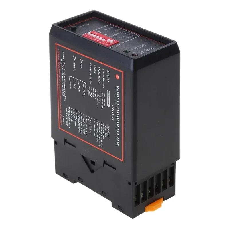 PD132 Single-Loop Vehicle Detector Channel Inductive Loop Detector for Car Parking Gate Traffic Control English Version