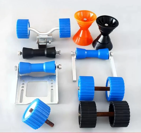 Marine Boat Trailer Roller Assembly Side Roller Wheel Bottom Guard Yacht Pulley Frame Trailer Hardware Accessories