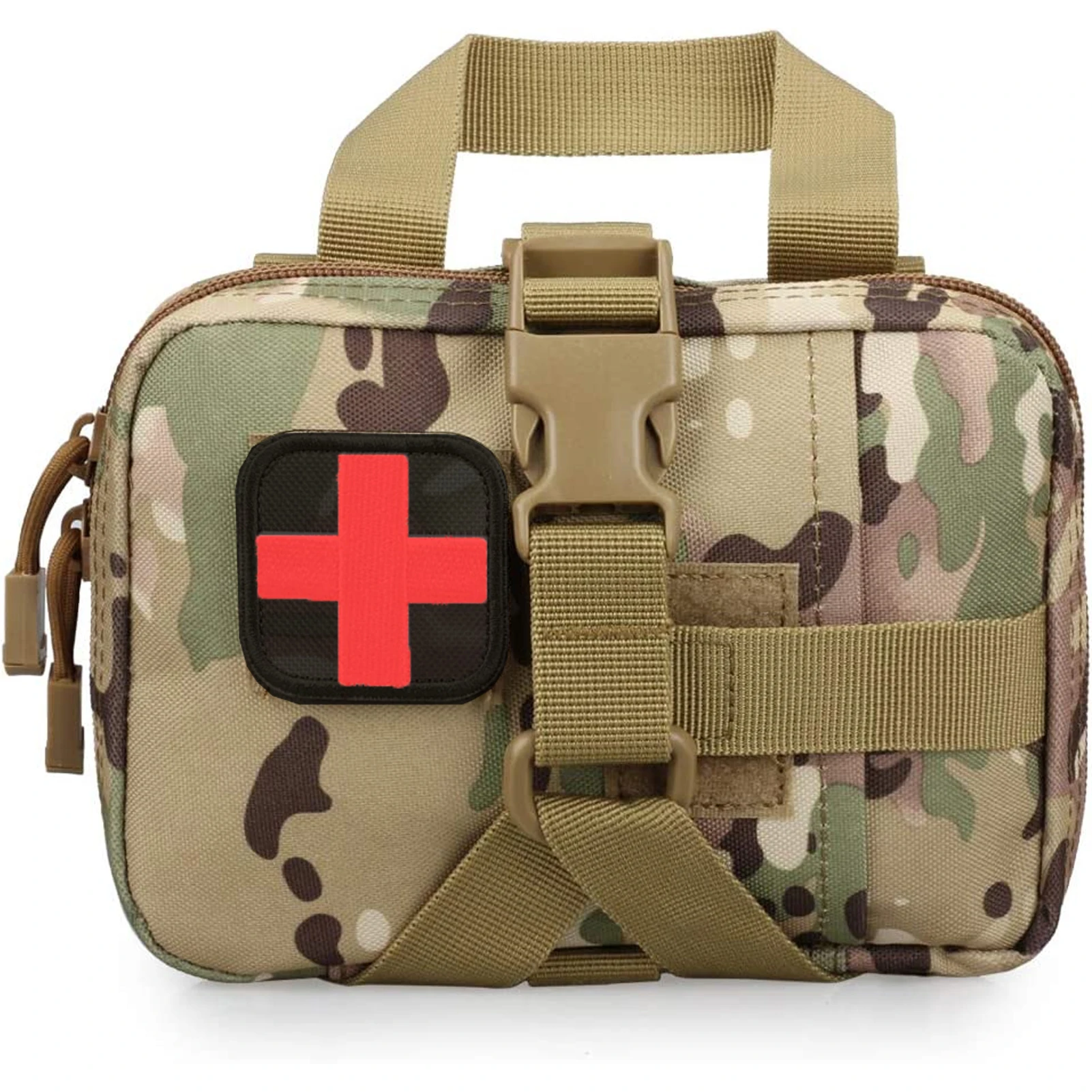 Trousse de premiers secours tactique améliorée, pochette EMT détachable, kit médical Molle, IFAK, kit de survie d'urgence pour voyage, randonnée et activités de plein air