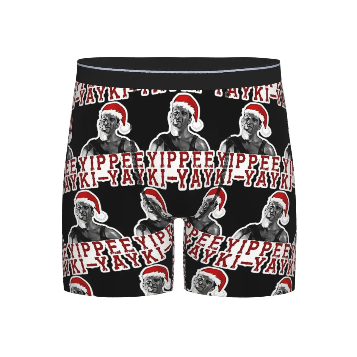 

Длинные трусы-боксеры, шорты Yippie Ki-Yay Die Hard, рождественские трусы, мужское вентилируемое нижнее белье для Homme, мужской подарок бойфренду