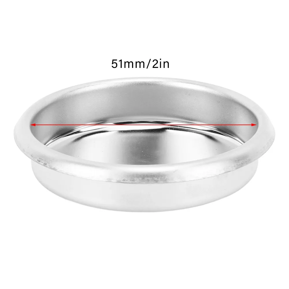 304 Stainless Steel Backflush Blind Filter 54mm 51mm Portafilter Insert Basket 58mm Silver Backflush Insert Filter