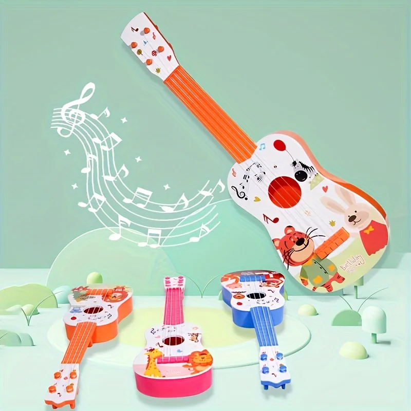 ของเล่นกีตาร์อูคูเลเล่เด็ก 57 ซม. ของเล่นเครื่องดนตรีสำหรับเด็ก ของขวัญคริสต์มาสและฮาโลวีนสำหรับเด็กชายและเด็กหญิง