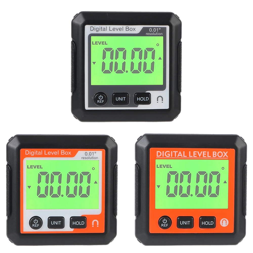 Digital Angle Finder com Escala Horizontal, Nível Elétrico, Ferramenta de Medição Ângulo, Inclinômetro, Régua, Bolha, 90 Graus