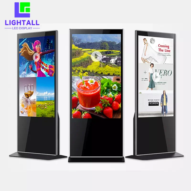 Imagem -04 - Totem Led Publicidade Screen Display Floor Stand Kiosk Dispositivo Display Lcd 50