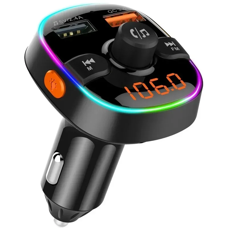 Car MP3 Player Bluetooth FM Transmitter Wireless Receiver with Dual Port USB Car Charger