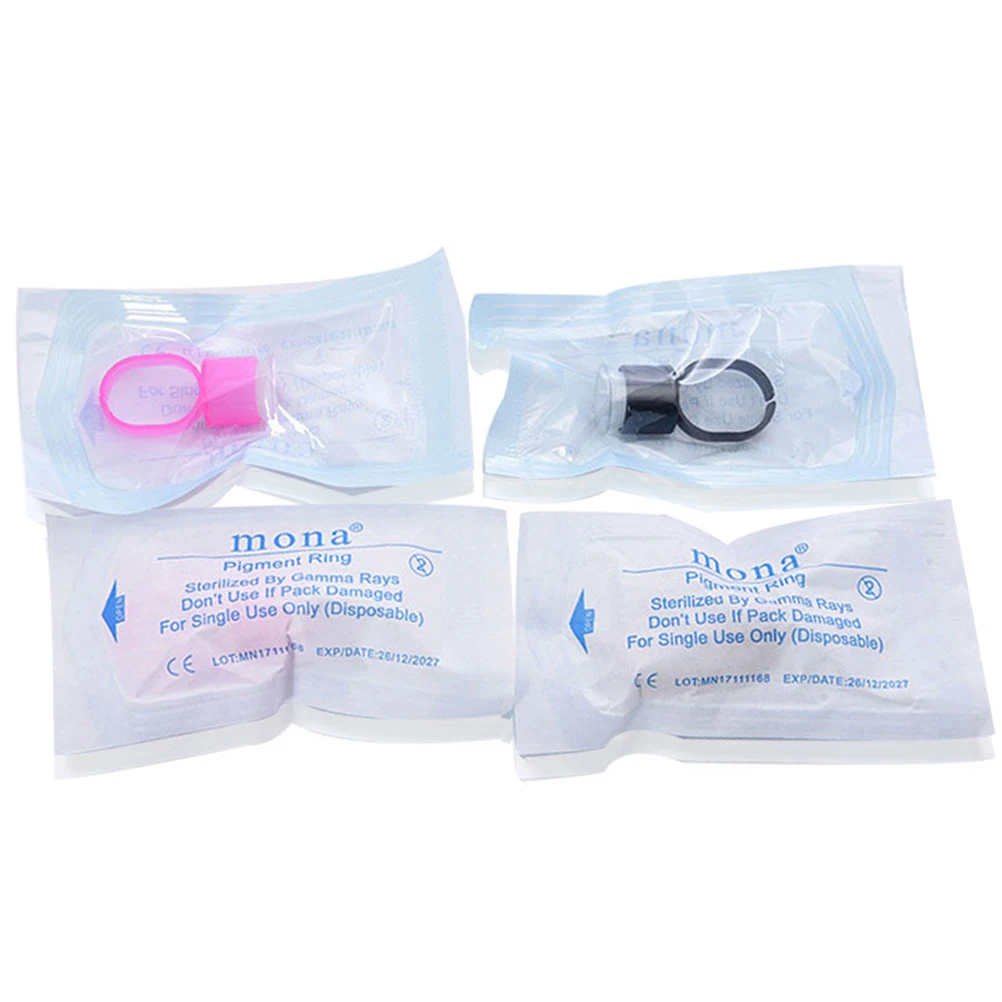 

50pcs Disposable Pigment Container Clear Ink Cups For Eyebrow Tattooing Superior Quality Lash Application Tattoo Accessories