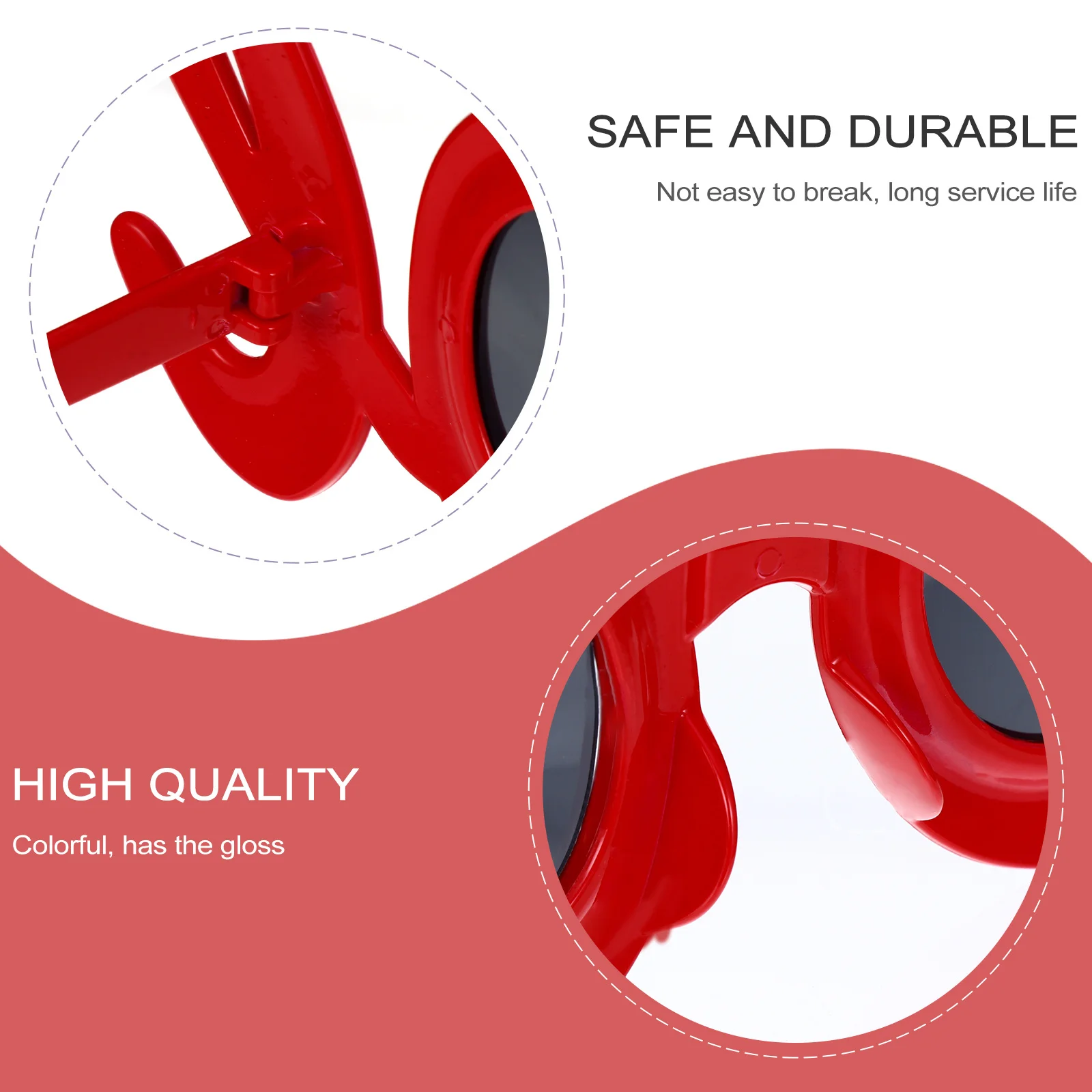 

2Pcs Letter Photo Props Glasses Fashionable Colorful Party Favors for Birthday Festival Prom Travel Memory Keepsake