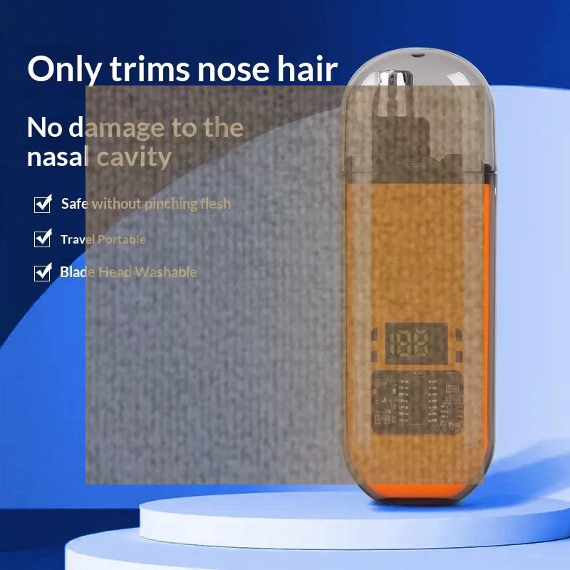 USB Rechargeable Nose and Ear Hair Trimmer for Men Precision Groomer Lightweight Design for Travel Use