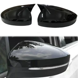 Pair M Rearview Mirror Cover Side Reversing For Volkswagen VW Tiguan MK2 2017 - 2022 Rear View Mirror Trim Caps