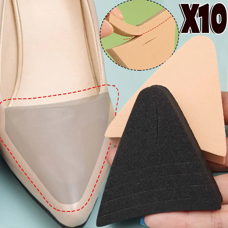 

Мягкие полустельки с затычкой для пальцев ног, многоразовые вставки для губки для пальцев ног, регулируемые подушечки для слишком больших ног, вставки для обуви унисекс