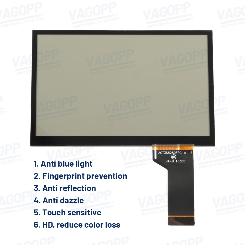 Pantalla táctil de 6,5 pulgadas para VW MIB 682C/D/E/F/G, Radio MIB 200B/H/M/D, reproductor de navegación LCD STD2 PQ, configuración de NAV, nuevo