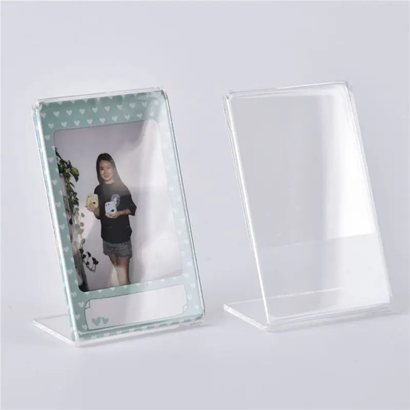 KYCOR-25Pcs Office Acrylic Display Leaflet Stands Counter Plastic Message Board Menu COLLEGE Holder For Business Poster