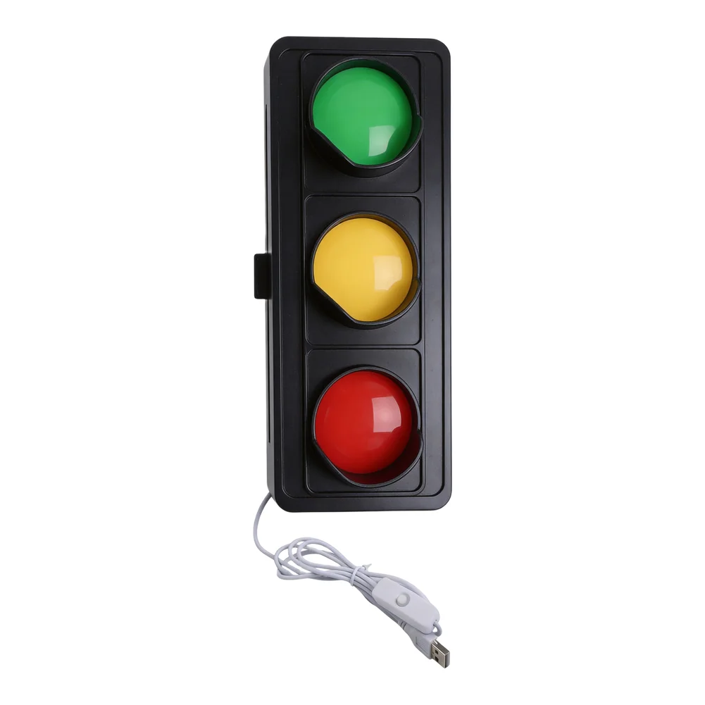Social Signal Light USB Traffic Light For Desk Lamp for Communicating Availability Without Verbal Interruption or Distraction