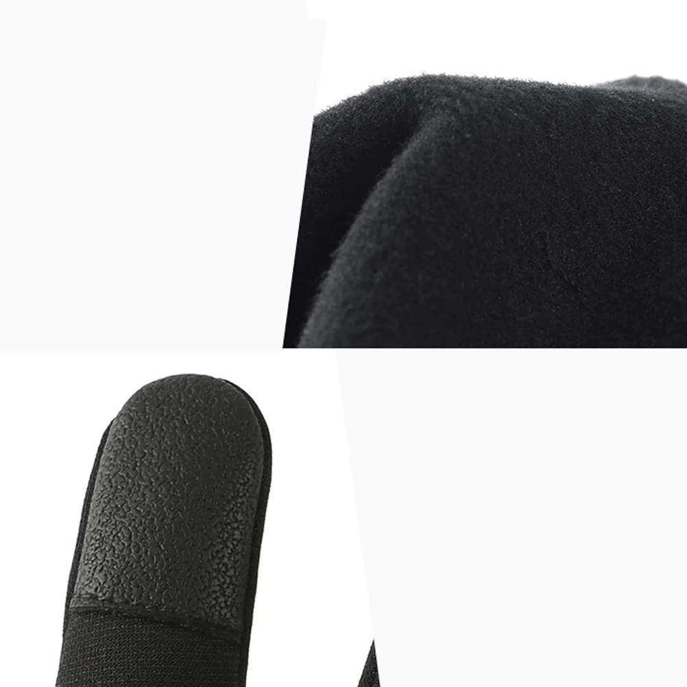 

Thickened Windproof Gloves Anti-Slip Cycling Gloves Touchscreen Compatible For Hiking Fishing Outdoor Sports 1 Pair Grey Xl