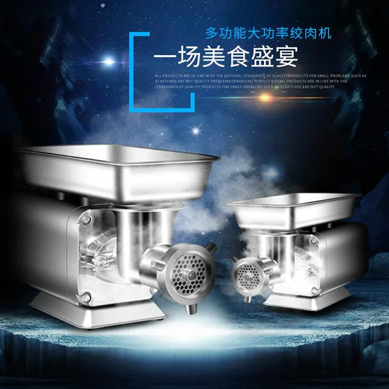 Moedor de carne de aço inoxidável de mesa, máquina de enchimento de salsicha multifuncional 220v/110v moedor de carne picador de vegetais